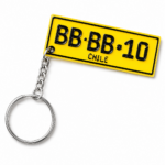 Llavero Patente Personalizado para Auto - Color Amarillo